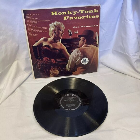 Ace O'Donnell Honky-Tonk Favorites (Vinyl, 1957) Tops Records L1566 Good LP - Picture 2 of 9